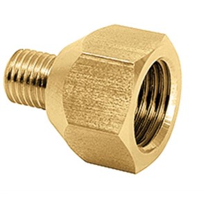 Reducer M6 male x G1/4 female (brass)