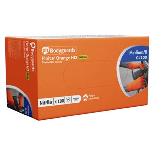 Gloves Extra Large  OG90XL Nitrile Finite Orange Powder Free