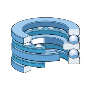 52312 SKF thrust ball bearing, double direction
