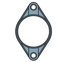 FYTF 504 SKF Two bolt oval flanged housing only