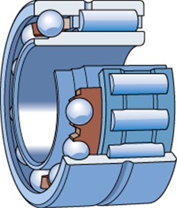 NKIA 5909 SKF needle and angular contact bearing, single direction