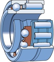 NKIB 5913 SKF needle and angular contact bearing, double direction