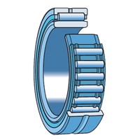 NKIS 45 SKF needle bearing with ribs, with inner ring, heavey series