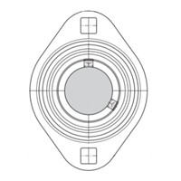PFT 72 SKF Two bolt oval flanged pressed steel (housing only)