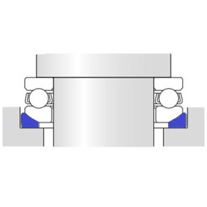 U207 SKF thrust ball bearing seating washer